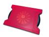 Omega Chilly Notebook Βάση Ψύξης με 4 Θύρες USB για Laptops 15.6" Κόκκινο OMNCP8088R